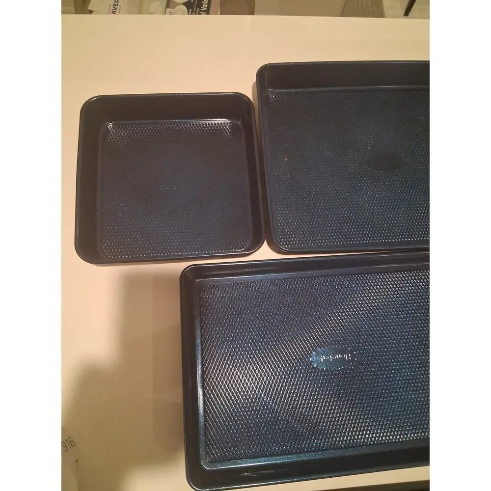 4pc Hampton Blue Nonstick Bakeware Set Muffin Pan Baking Sheets - New No Box